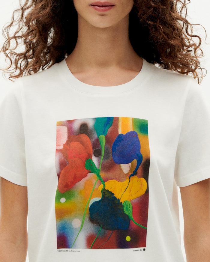Thinking Mu Camiseta Flores Colors Feuz Ida
