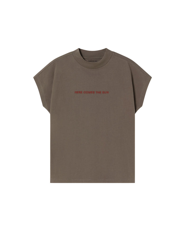 thinking mu Camiseta gris Here comes the sun