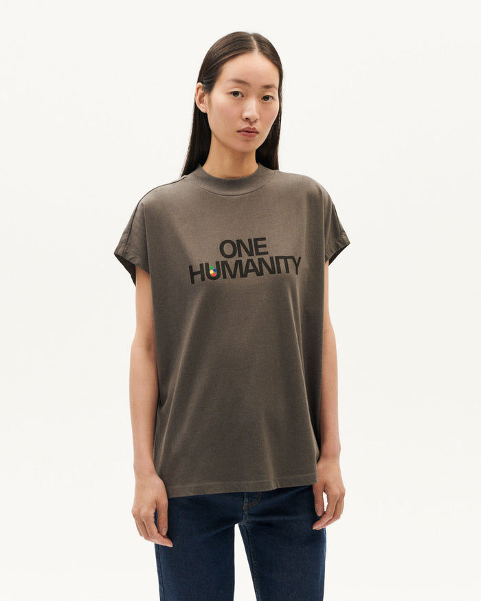 Thinking Mu Camiseta Gris One Humanity Volta