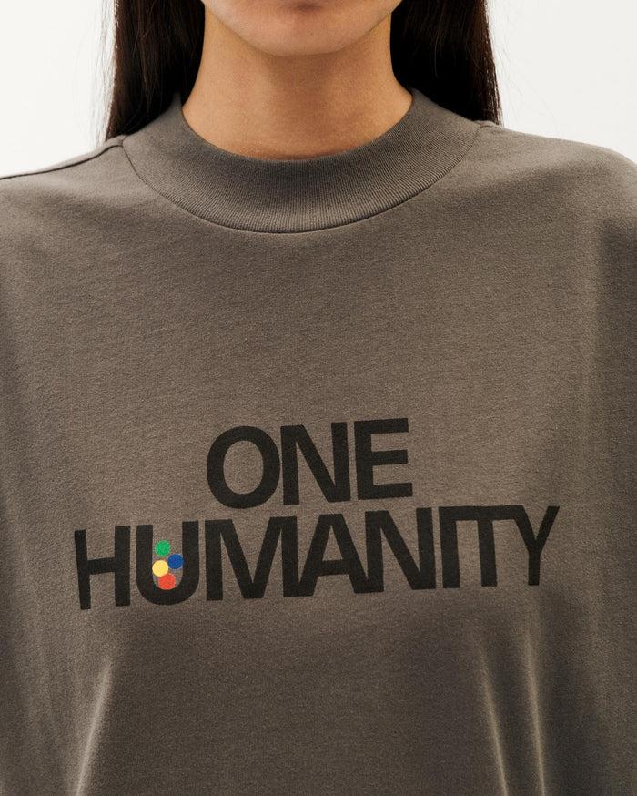 Thinking Mu Camiseta Gris One Humanity Volta