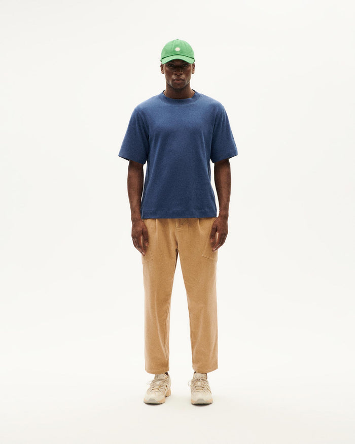 Thinking Mu Camiseta Gruesa Azul Hemp Roy