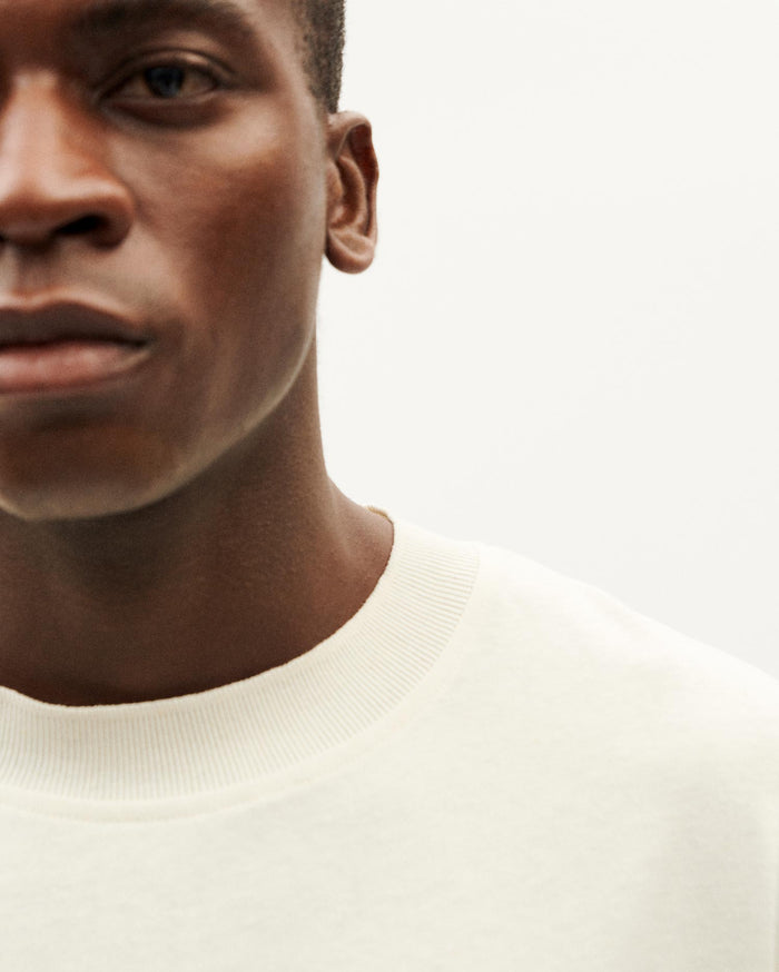 Thinking Mu Camiseta Gruesa Blanca Hemp Roy