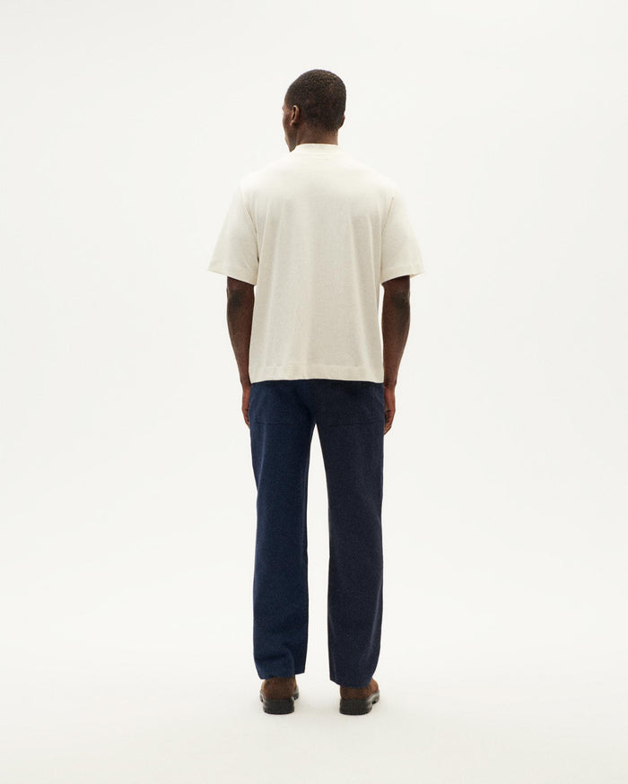 Thinking Mu Camiseta Gruesa Blanca Hemp Roy