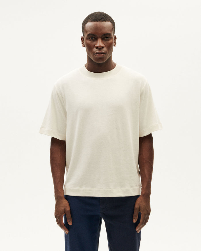 thinking mu Camiseta gruesa blanca hemp Roy