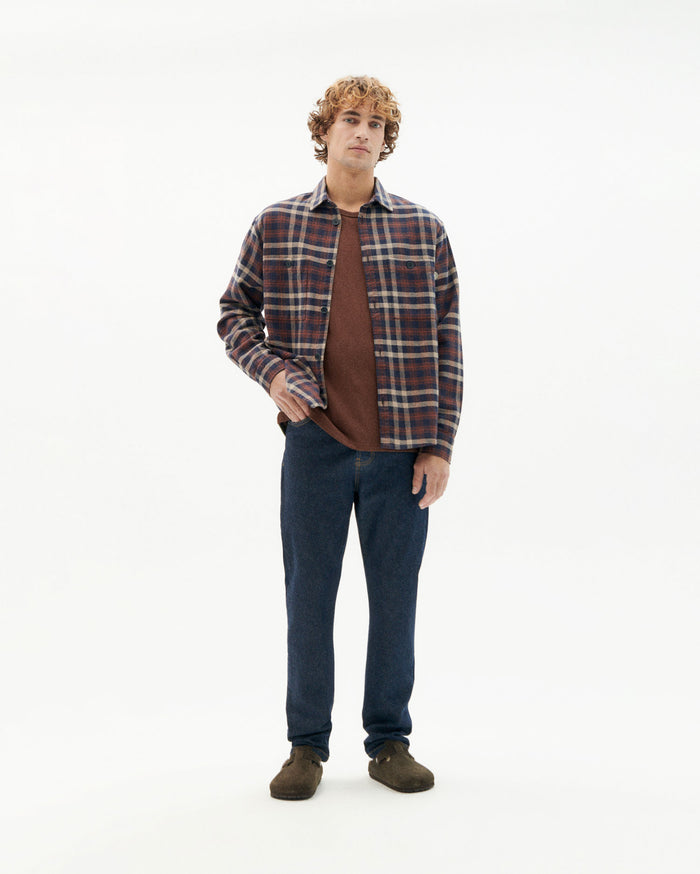 Thinking Mu Camiseta Gruesa Marrón Hemp