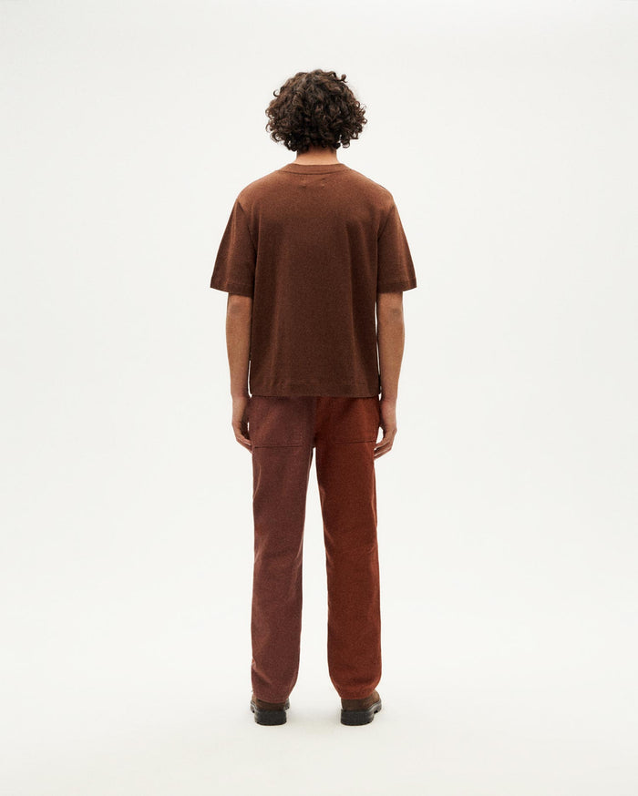 Thinking Mu Camiseta Gruesa Marrón Hemp Roy