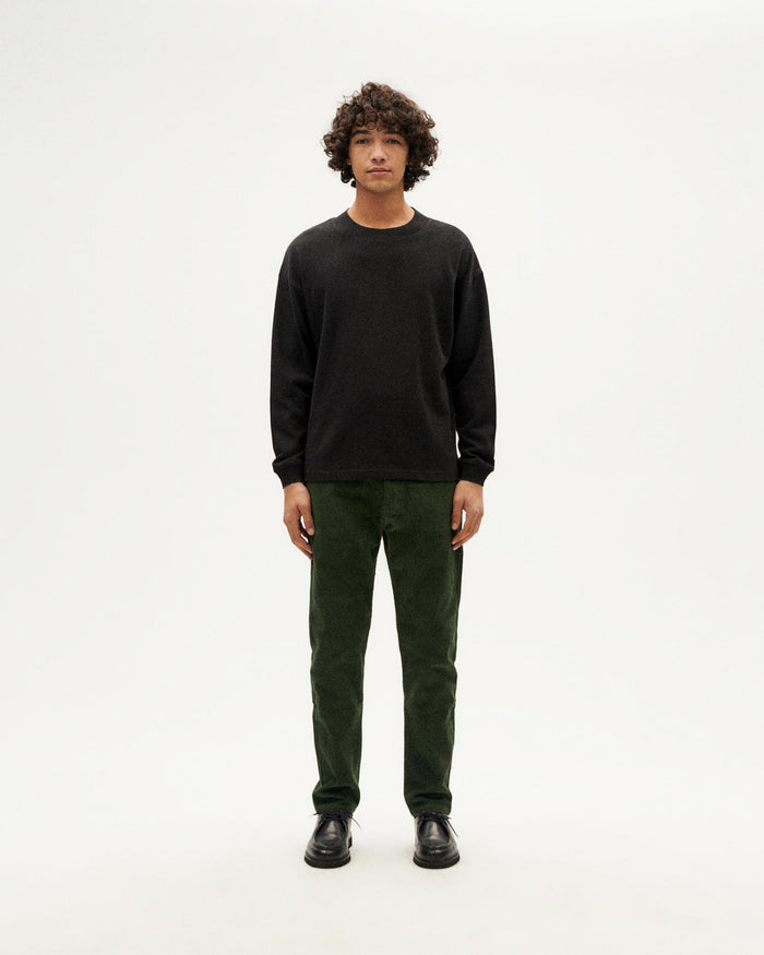 Thinking Mu Camiseta Gruesa Negra Hemp Doug