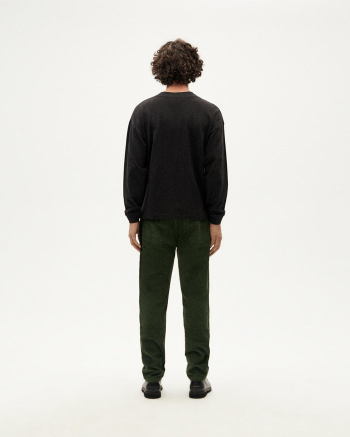 Thinking Mu Camiseta Gruesa Negra Hemp Doug