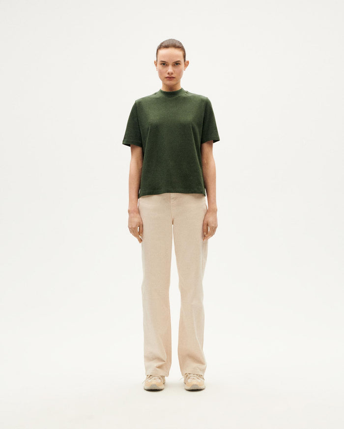 Thinking Mu Camiseta Gruesa Verde Hemp Aidin