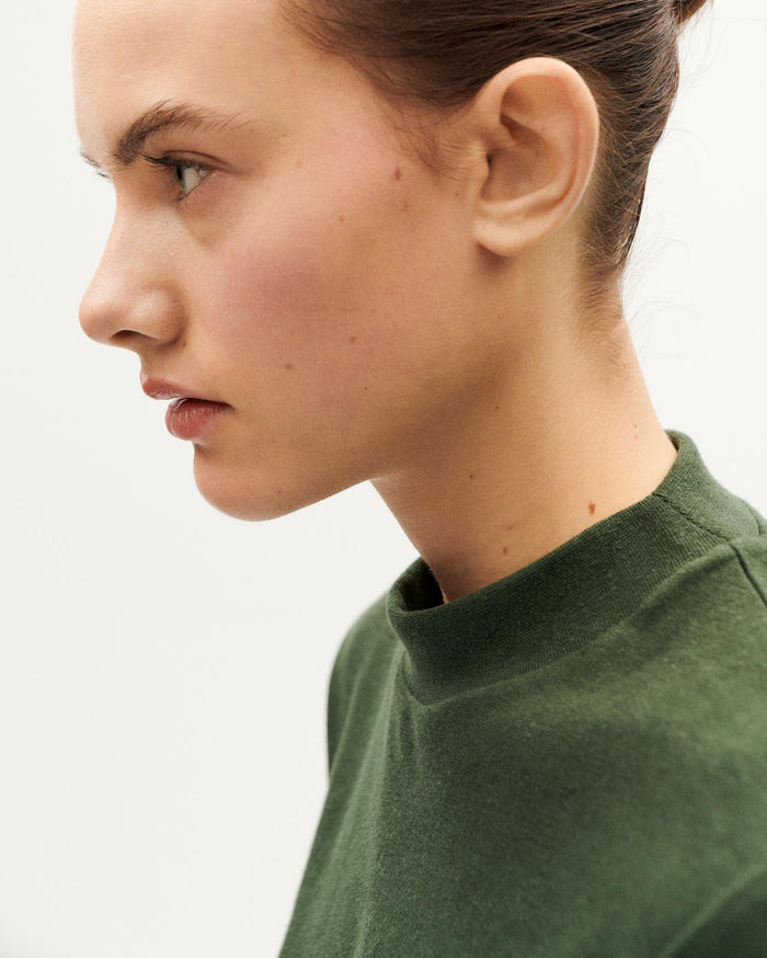 Thinking Mu Camiseta Gruesa Verde Hemp Aidin