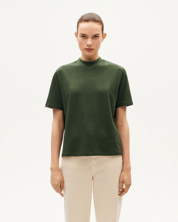 thinking mu Camiseta gruesa verde hemp Aidin