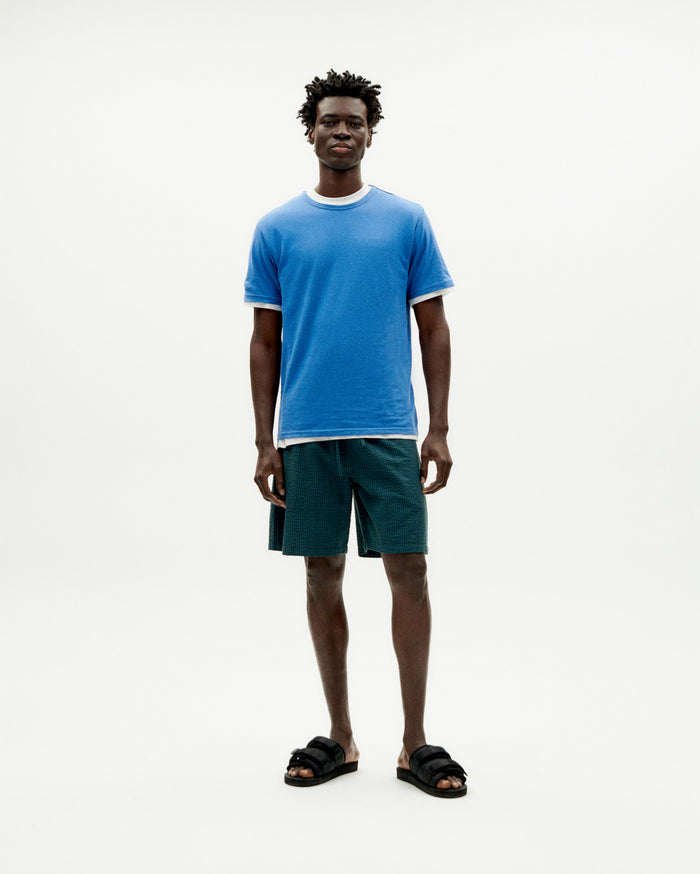 Thinking Mu Camiseta Ligera Azul Hemp