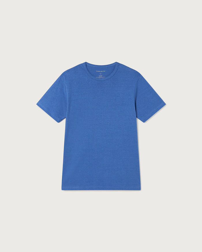 thinking mu Camiseta ligera azul Hemp