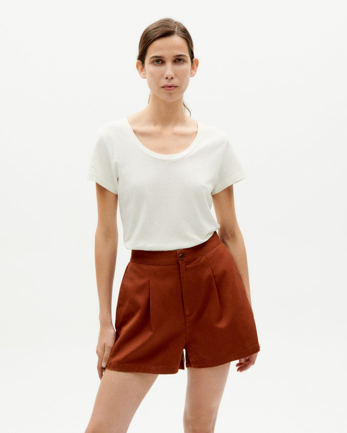 Thinking Mu Camiseta Ligera Cruda Hemp Regina