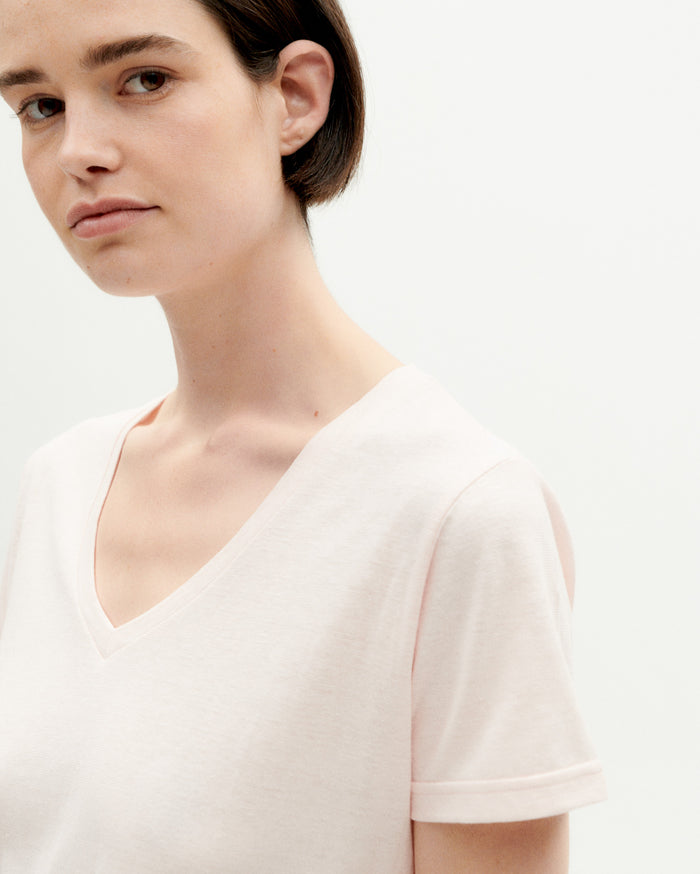 Thinking Mu Camiseta Ligera Rosa Claro Hemp Clavel