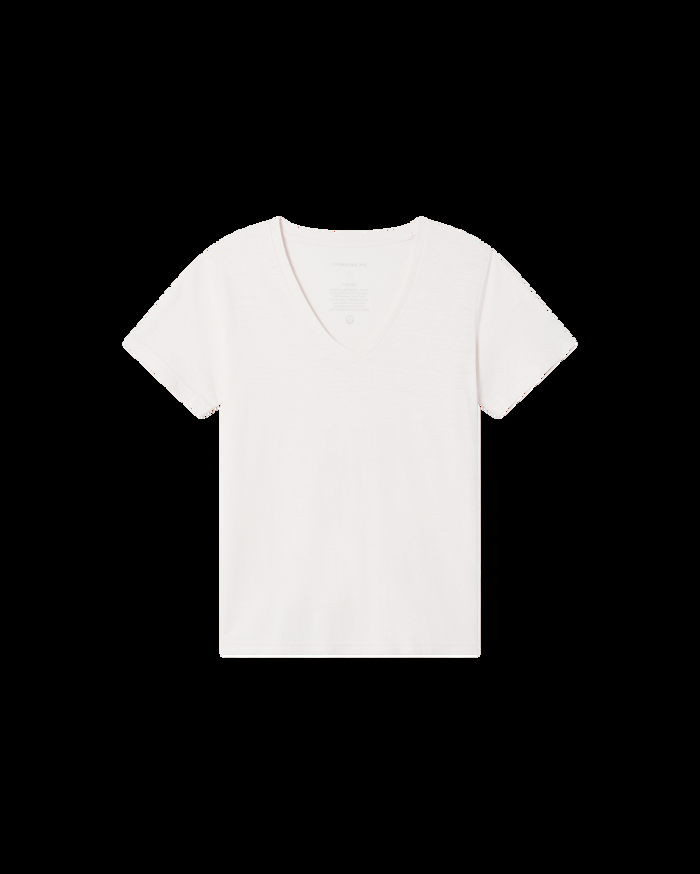 thinking mu Camiseta ligera rosa claro hemp Clavel