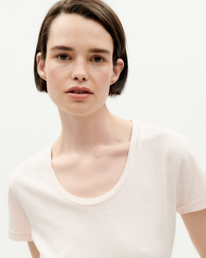 Thinking Mu Camiseta Ligera Rosa Claro Hemp Regina