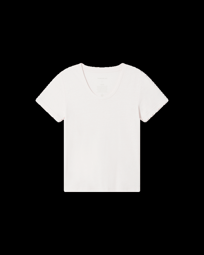 thinking mu Camiseta ligera rosa claro hemp Regina