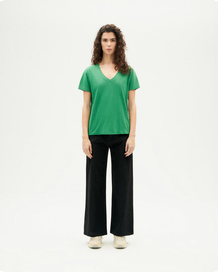 Thinking Mu Camiseta Ligera Verde Hemp Clavel