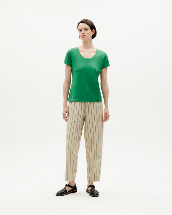Thinking Mu Camiseta Ligera Verde Hemp Regina