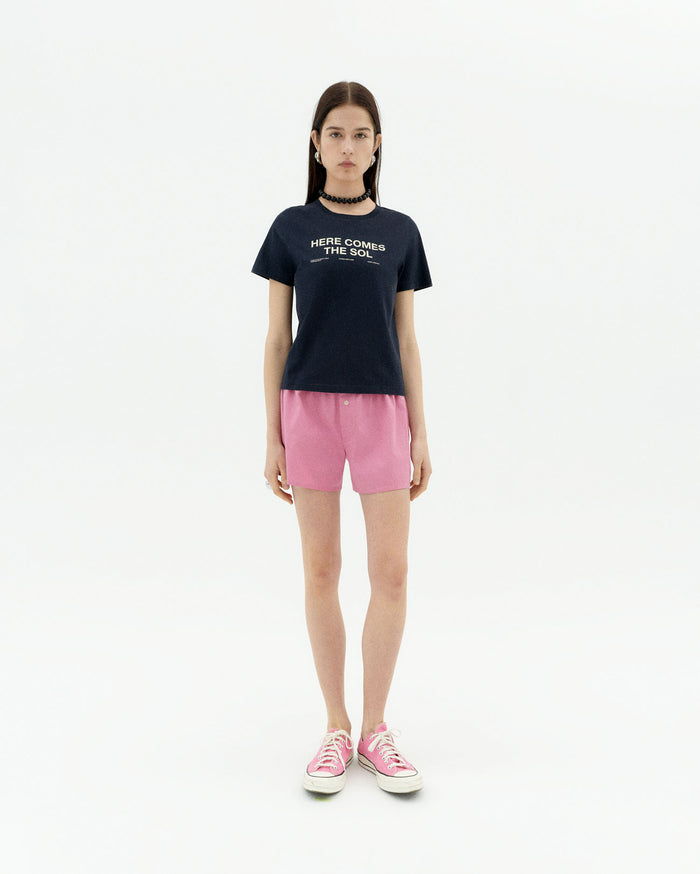 Thinking Mu Camiseta Navy Classic Sol Ida