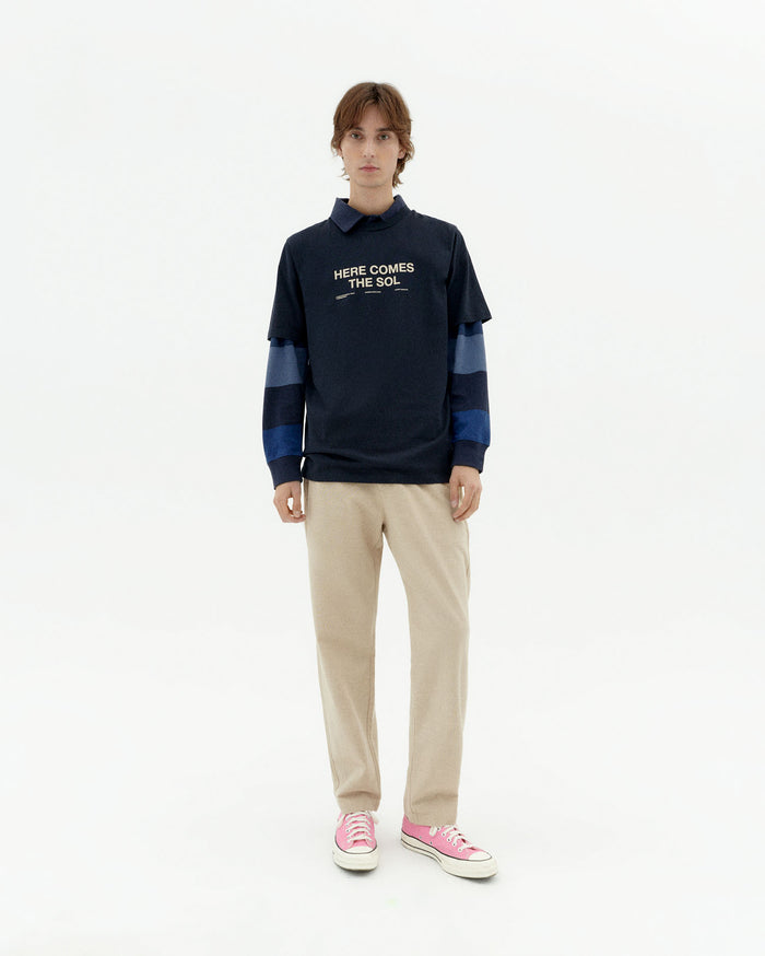 Thinking Mu Camiseta Navy Classic Sol Zach