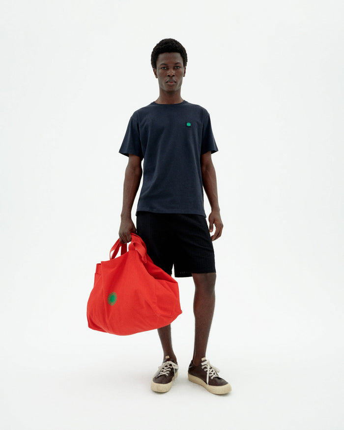 Thinking Mu Camiseta Navy Sol Espalda Verde