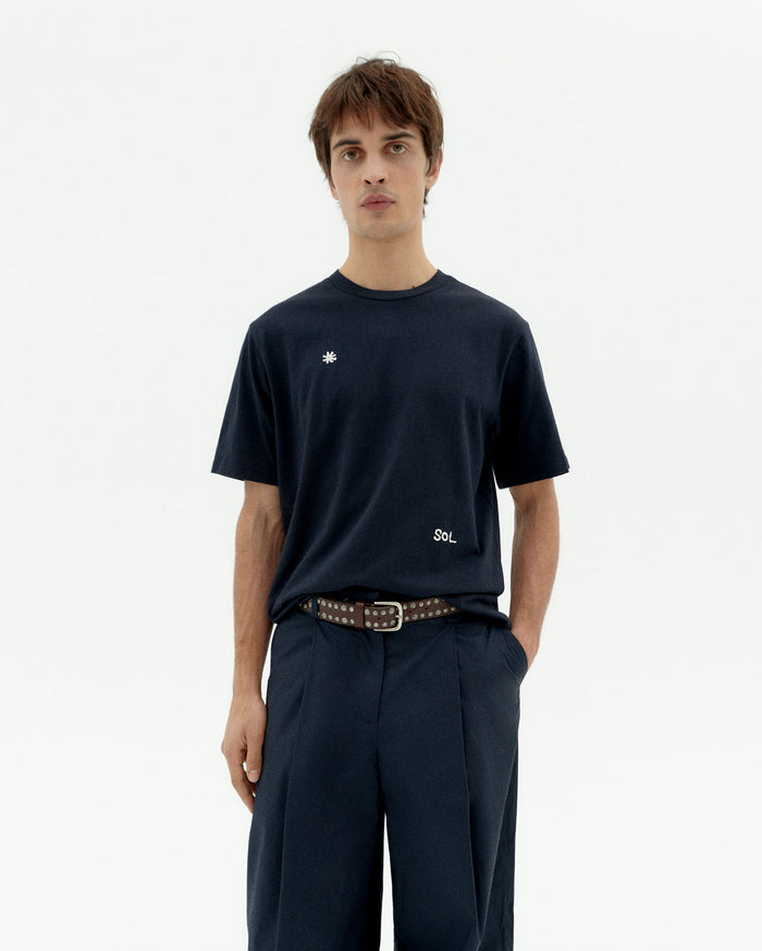 Thinking Mu Camiseta Navy Solsol Zach