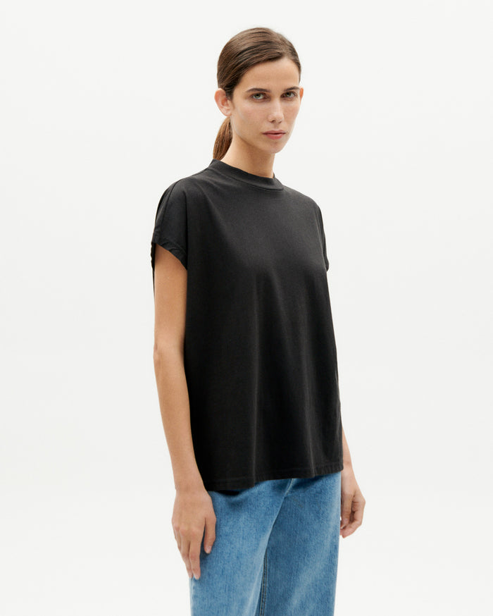 thinking mu Camiseta negra básica Volta