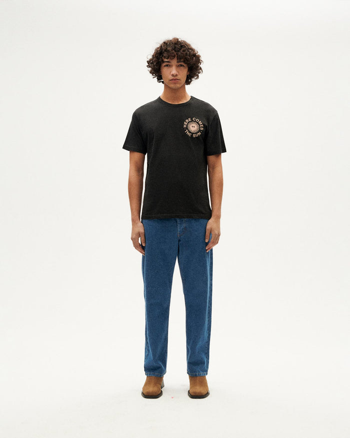 Thinking Mu Camiseta Negra Happy Sun