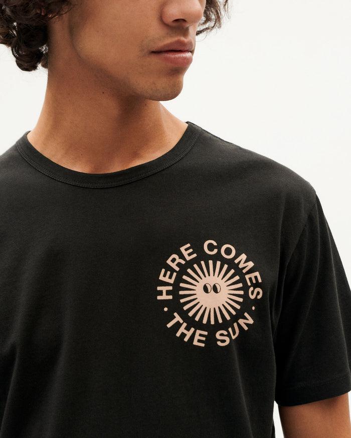 Thinking Mu Camiseta Negra Happy Sun