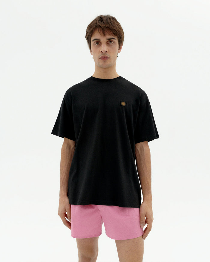 thinking mu Camiseta negra sol type crudo Aaron