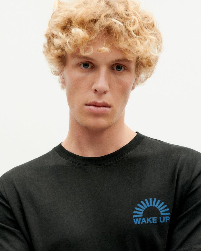 Thinking Mu Camiseta Negra Wake Up