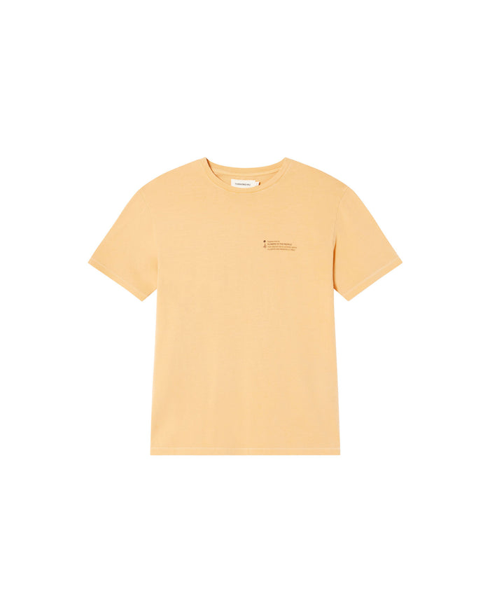 thinking mu Camiseta Tagetes tinte natural hombre