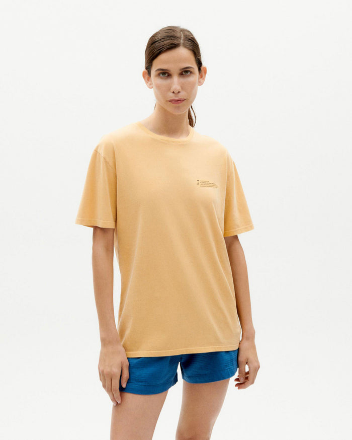 Thinking Mu Camiseta Tagetes Tinte Natural Unisex