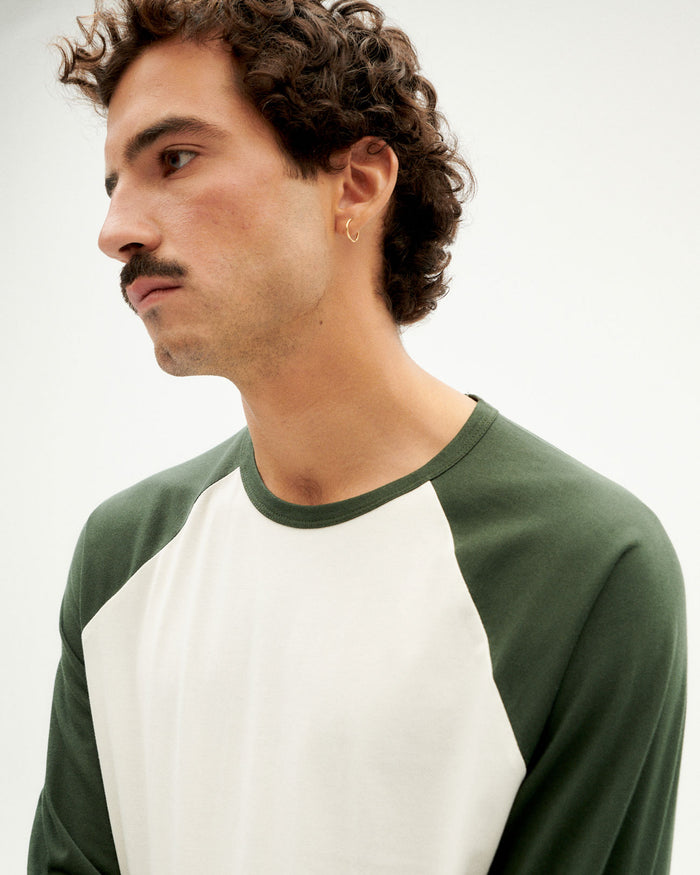 Thinking Mu Camiseta Verde Baseball