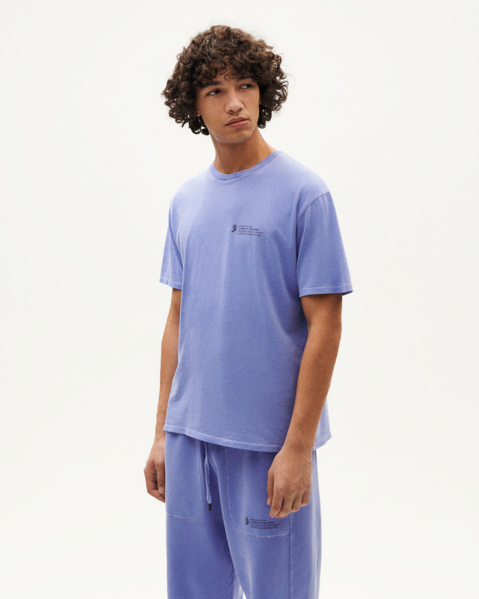 thinking mu Camiseta Violeta tinte natural hombre