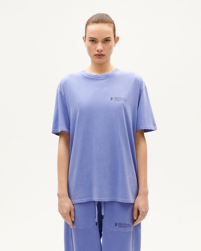 thinking mu Camiseta Violeta tinte natural unisex
