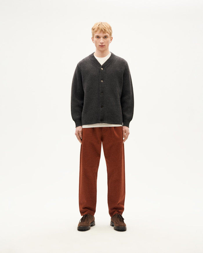 Thinking Mu Cárdigan Gris Lana Nico