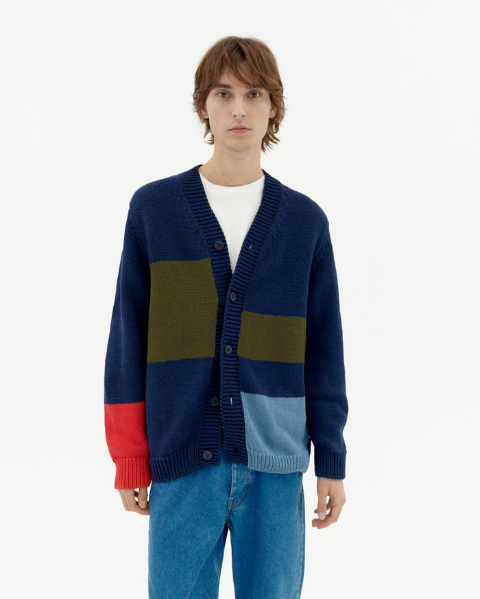 thinking mu Cárdigan navy punto Nico