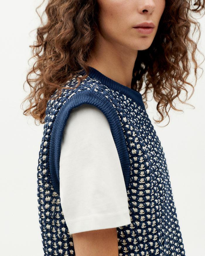 Thinking Mu Chaleco Azul Punto Aria