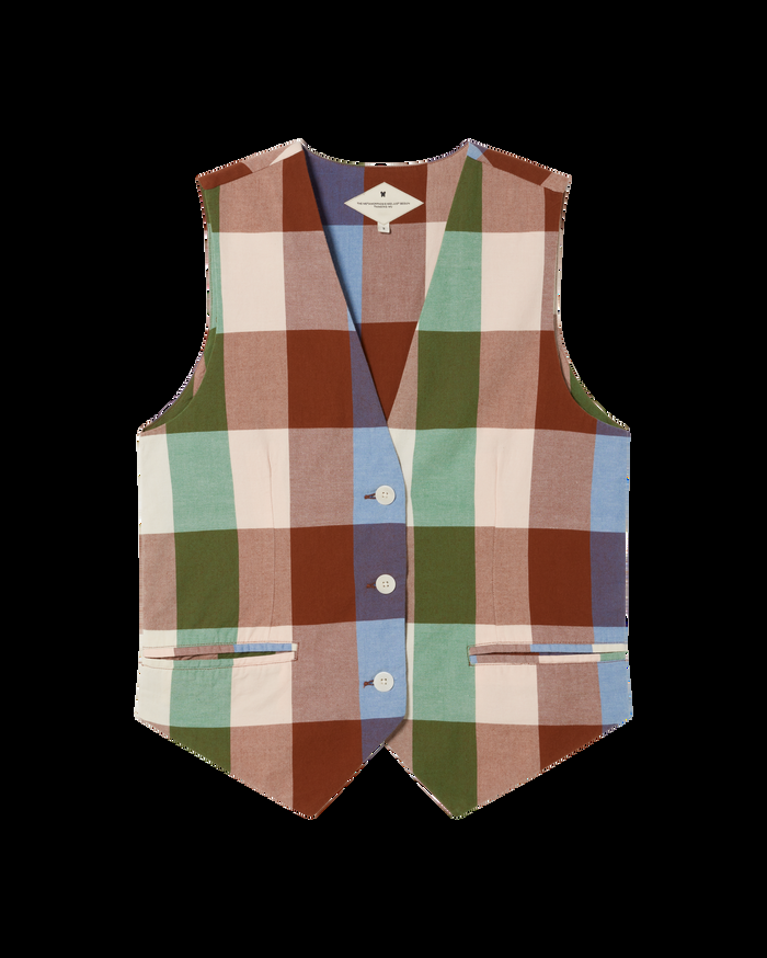 thinking mu Chaleco multicolor Edith