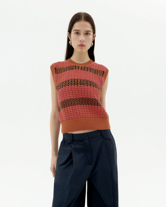 thinking mu Chaleco multicolor punto Aria