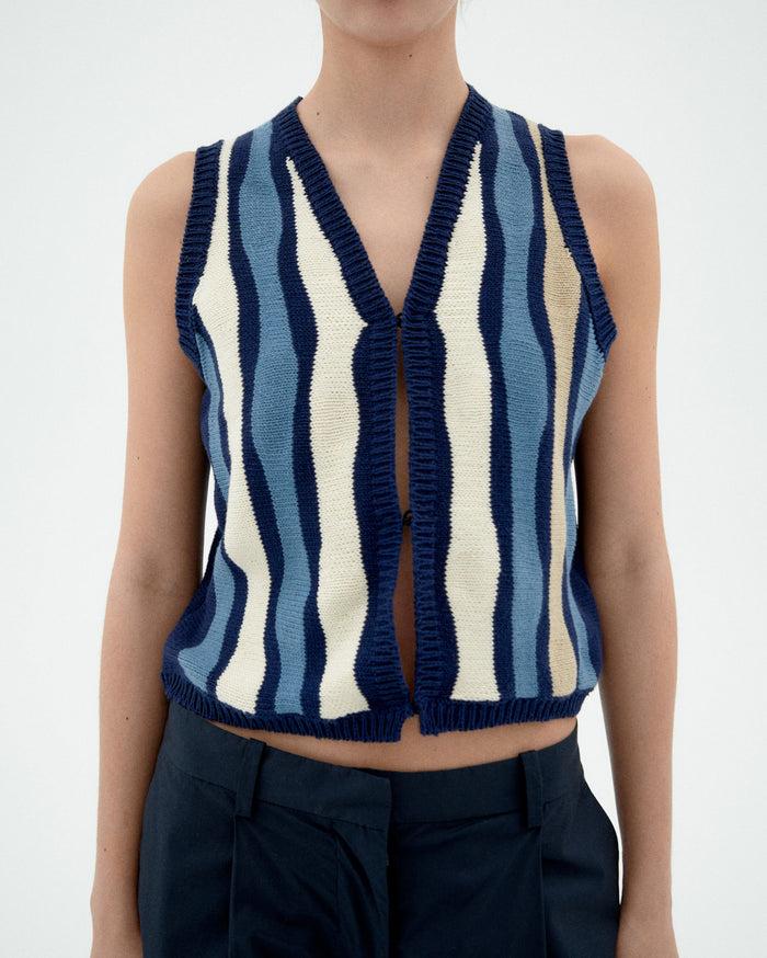 Thinking Mu Chaleco Multicolor Punto Robbie