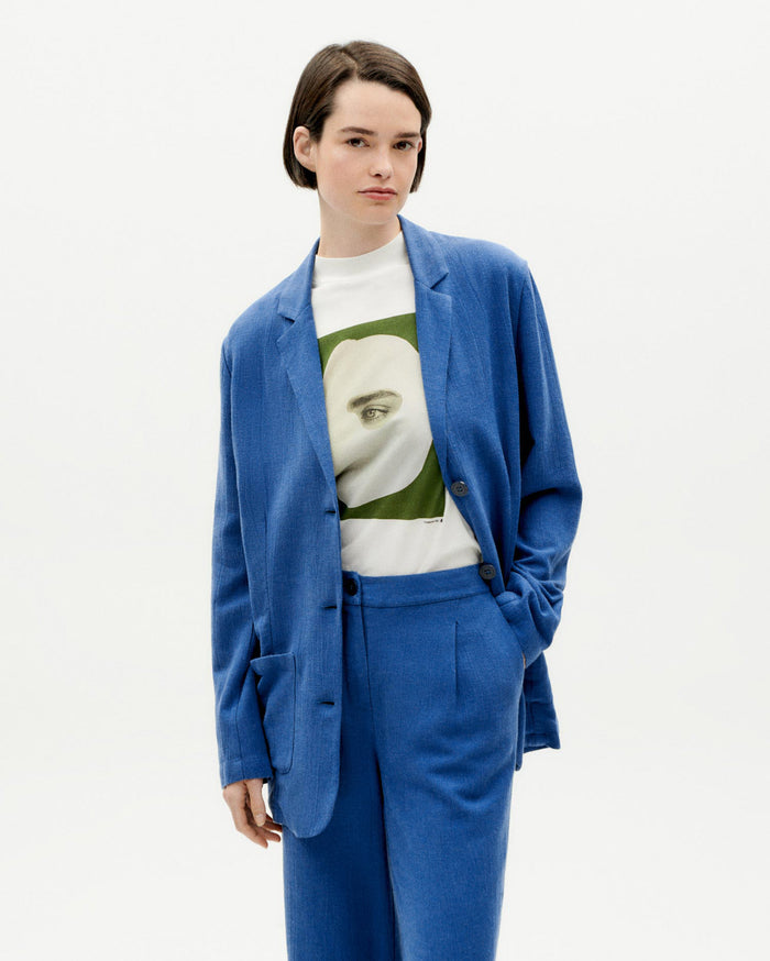 Thinking Mu Chaqueta Azul Bruna