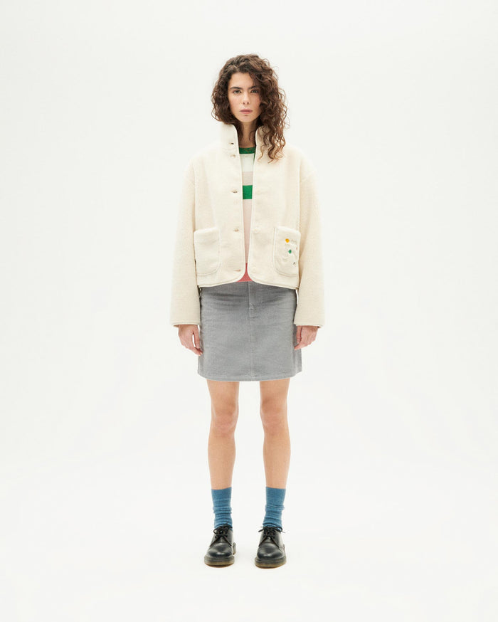 Thinking Mu Chaqueta Cruda Borreguito Kourtney