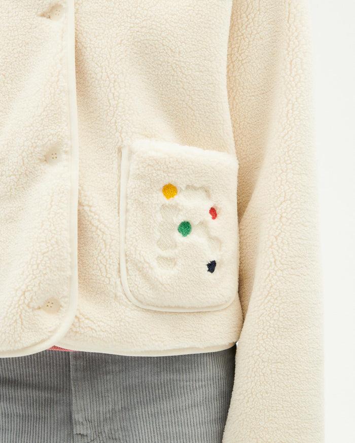 Thinking Mu Chaqueta Cruda Borreguito Kourtney