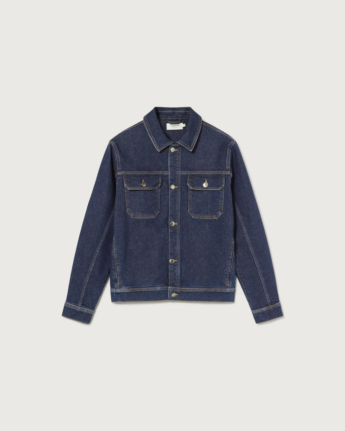 thinking mu Chaqueta dark clean denim Odonata