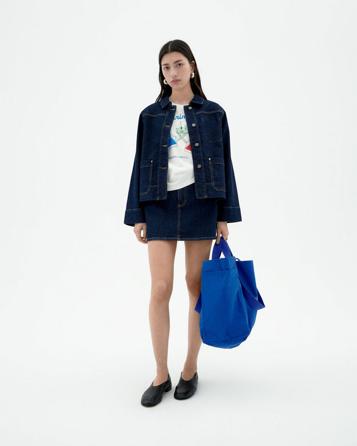 Thinking Mu Chaqueta Denim Medium Wash Debbie