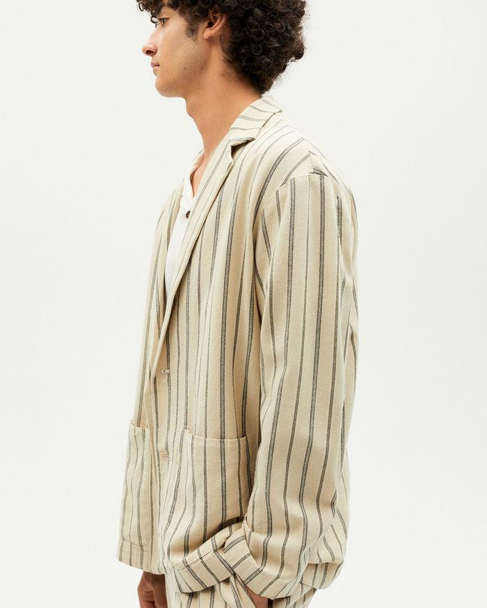 Thinking Mu Chaqueta Gris Rayas Astor